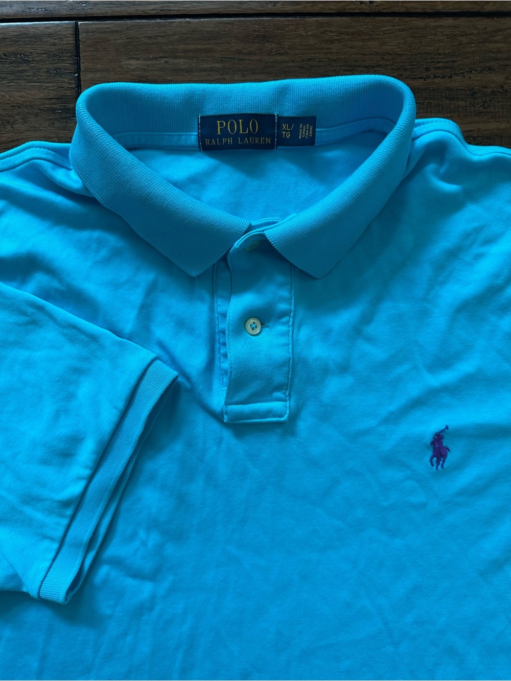 Polo Ralph Lauren Polo Shirt Mens XLT Blue Pony Logo Golf Preppy Short Sleeve